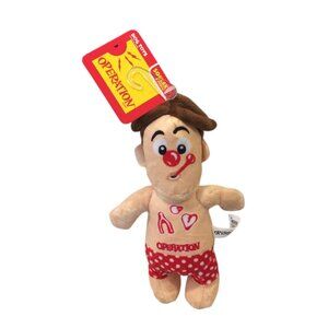 Operation 8" Iconic Man Squeak Crinkle Plush Dog Toy